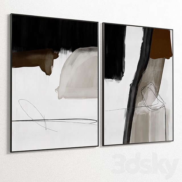 Plaster Two Photo Frame E 104 3D Models