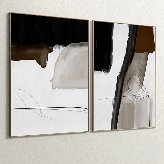 Plaster Two Photo Frame E 104 3D Models