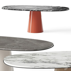 Meridiani Owen Dining Tables 3D Models 