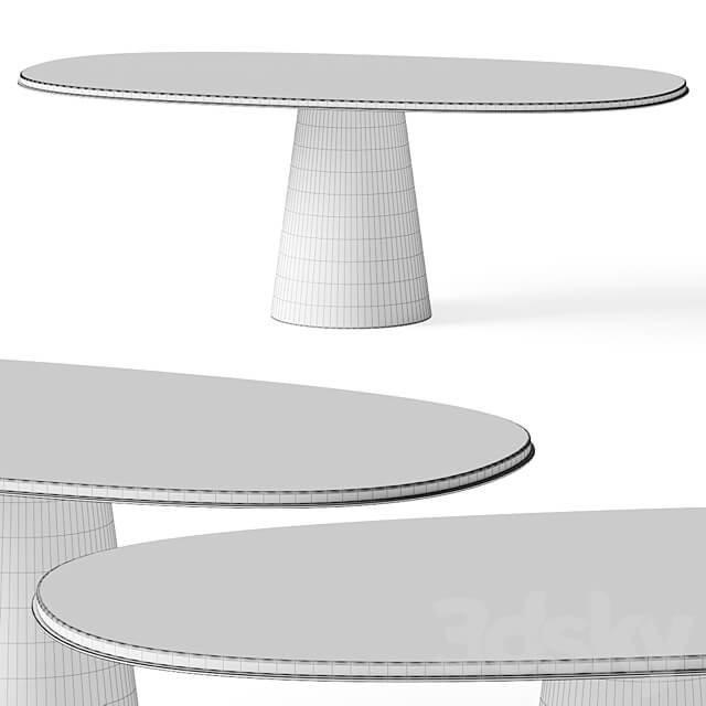 Meridiani Owen Dining Tables 3D Models