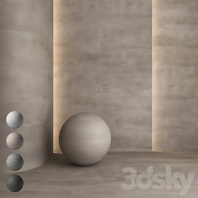 Decorative plaster 27 Stone 3D Models
