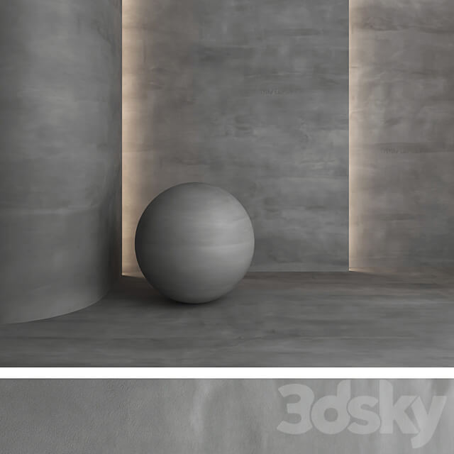 Decorative plaster 27 Stone 3D Models