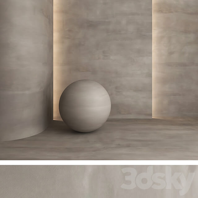 Decorative plaster 27 Stone 3D Models