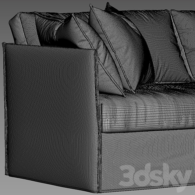 Meridiani Fox sofa 3D Models
