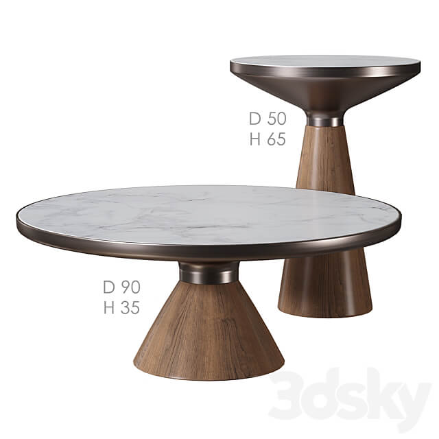 Vaso Wood L Coffee table from SKANDI FURNITURE 3D Models