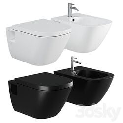 Toilet Roca The Gap 346477000 hanging without seat 3D Models 