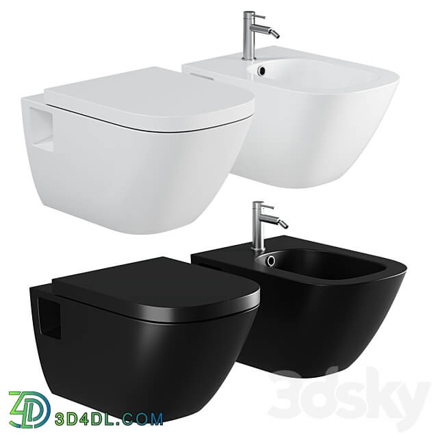 Toilet Roca The Gap 346477000 hanging without seat 3D Models