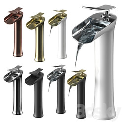 Waterfall Single Handle Basin 3D Models 