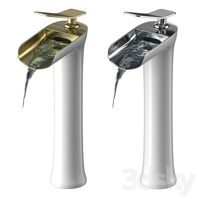 Waterfall Single Handle Basin 3D Models