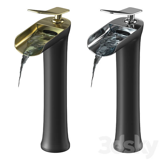 Waterfall Single Handle Basin 3D Models