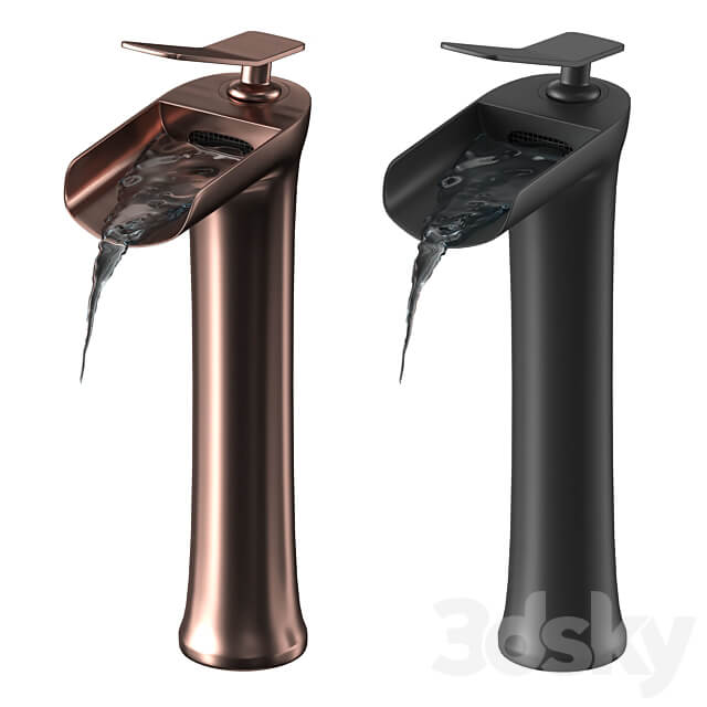 Waterfall Single Handle Basin 3D Models