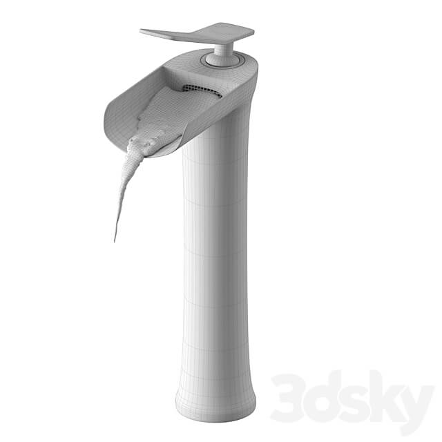 Waterfall Single Handle Basin 3D Models