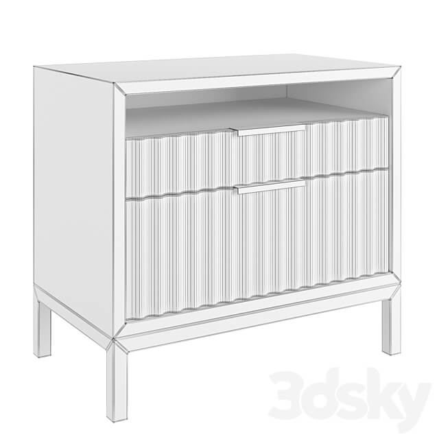 Nightstand Eliza Sideboard Chest of drawer 3D Models