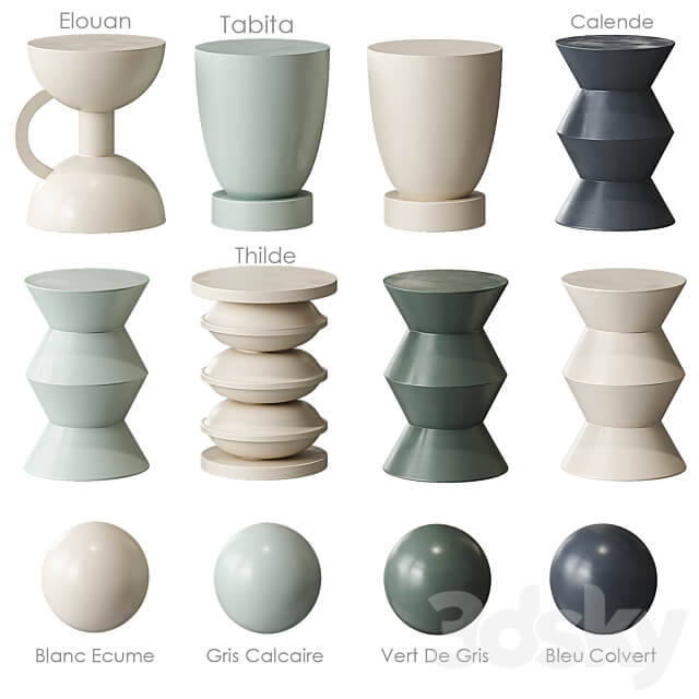 AM PM Table 3 3D Models