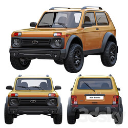 Lada Niva Bronto 4x4 3D Models 