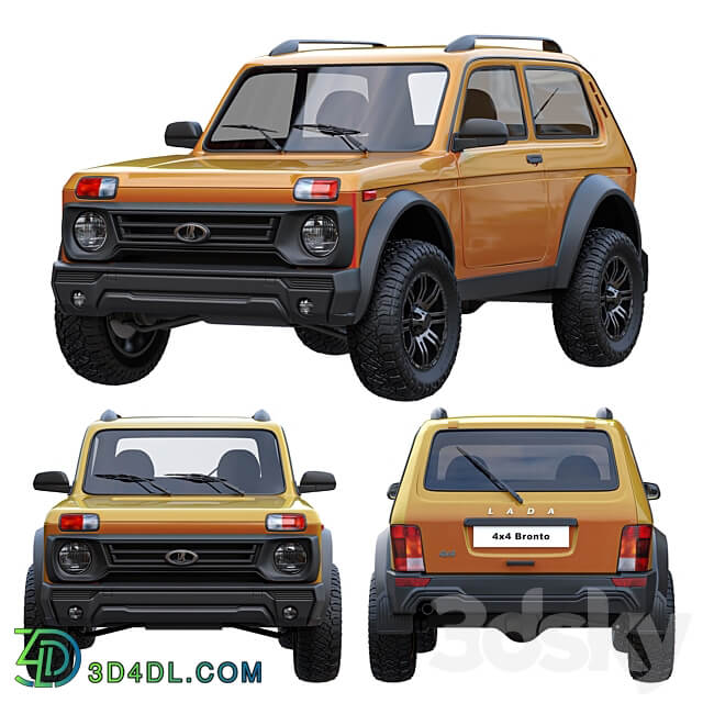 Lada Niva Bronto 4x4 3D Models