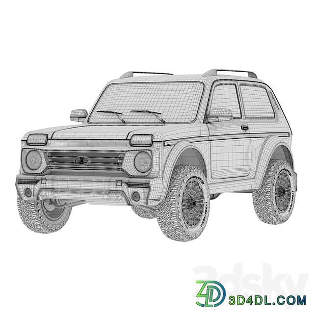 Lada Niva Bronto 4x4 3D Models