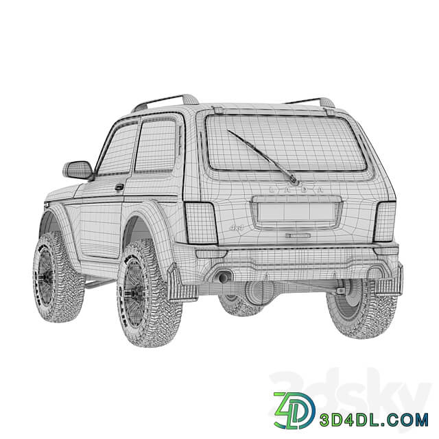 Lada Niva Bronto 4x4 3D Models
