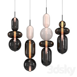 Pebbles cor pendant Pendant light 3D Models 