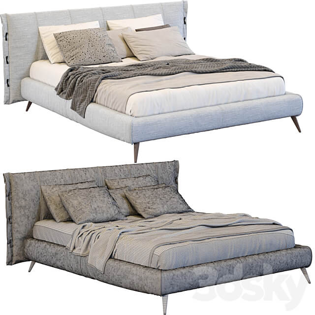 Cuff Bed By Bonaldo Bed 3D Models