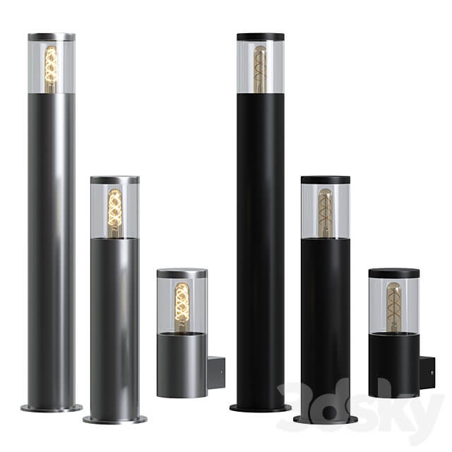 Lucide Fedor Bollard Light 3D Models