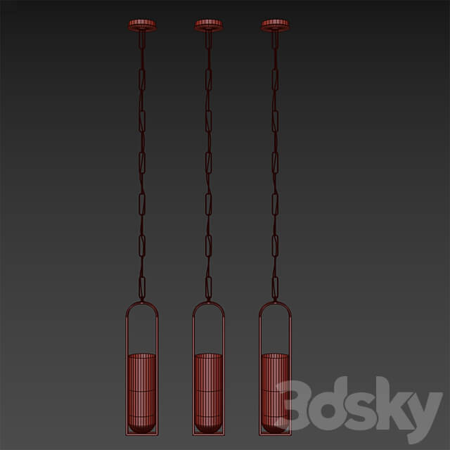 Kelly Wearstler Melange Small Elongated Pendant Pendant light 3D Models