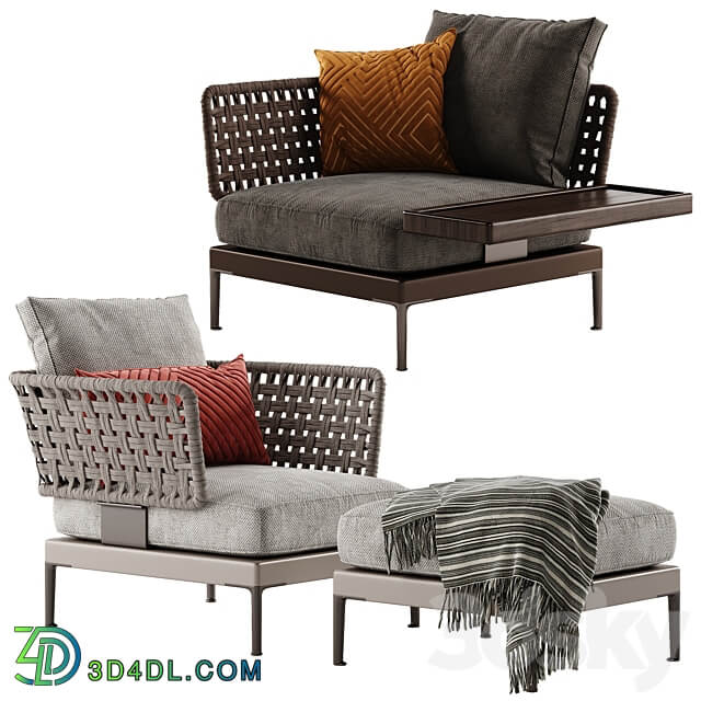 Minotti Patio armchair 3D Models