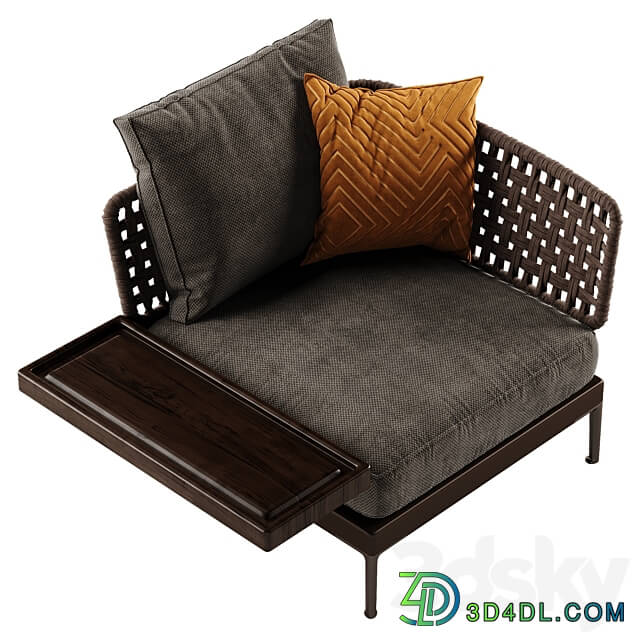 Minotti Patio armchair 3D Models