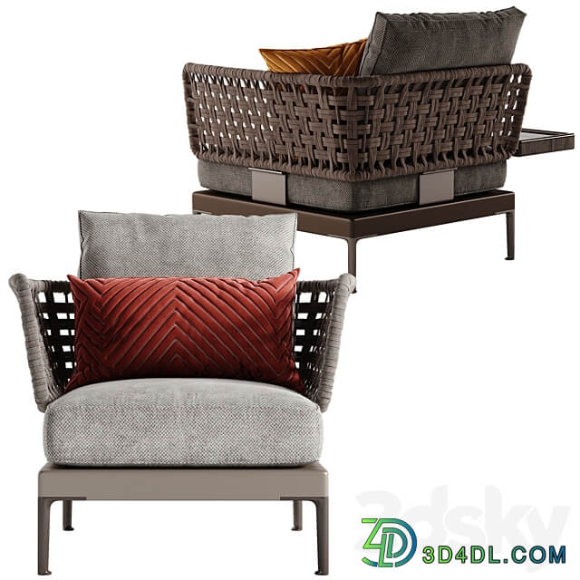 Minotti Patio armchair 3D Models