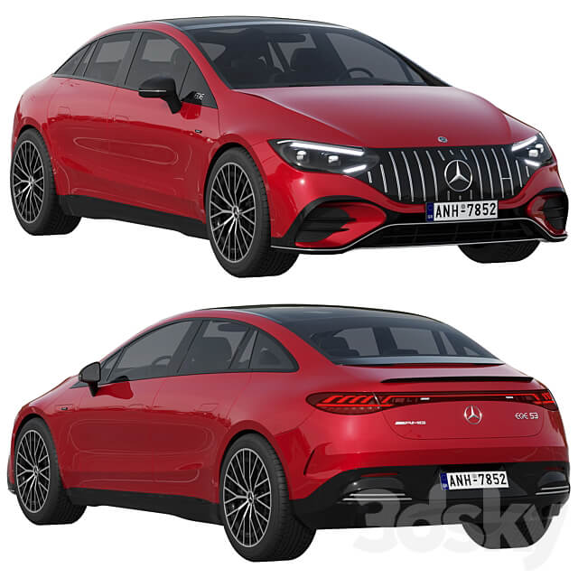 Mercedes Benz EQE 53 AMG 3D Models