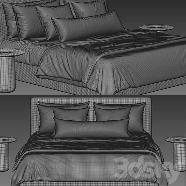 RH Modena Bed Bed 3D Models