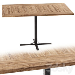 Mila square restaurant table M120 Rectangular restaurant table 3D Models 