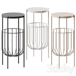 Eyrie Console Table Round by Hübsch Interior Side table 3D Models 