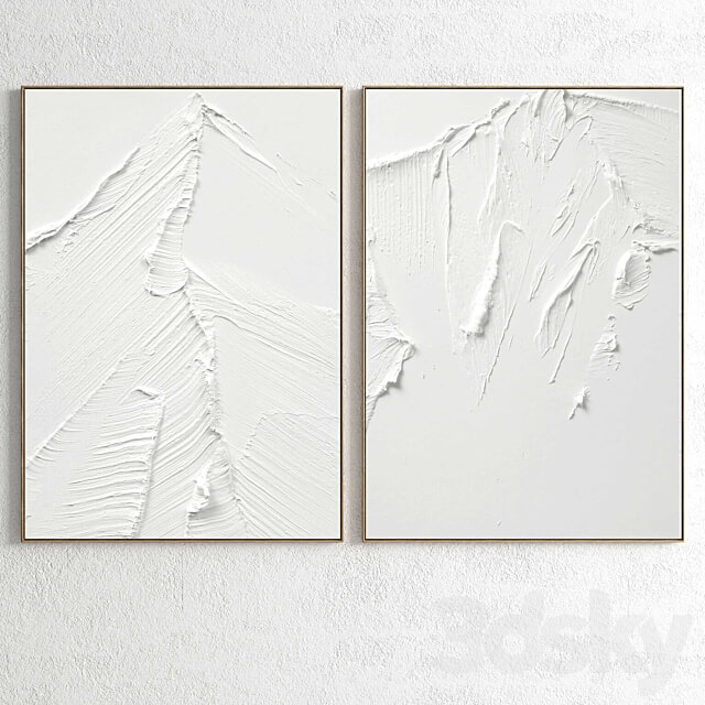 Plaster Two Photo Frame E 125 3D Models
