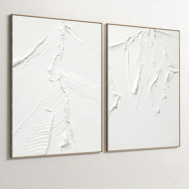 Plaster Two Photo Frame E 125 3D Models