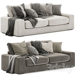 chill fabric 4 seater sofa 3D Models 