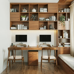 13357. Free 3D Workroom Interior Model Download By Dang Nam Quang 