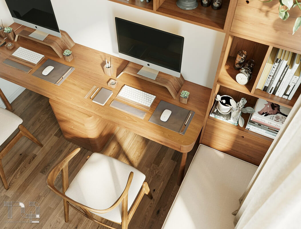 13357. Free 3D Workroom Interior Model Download By Dang Nam Quang
