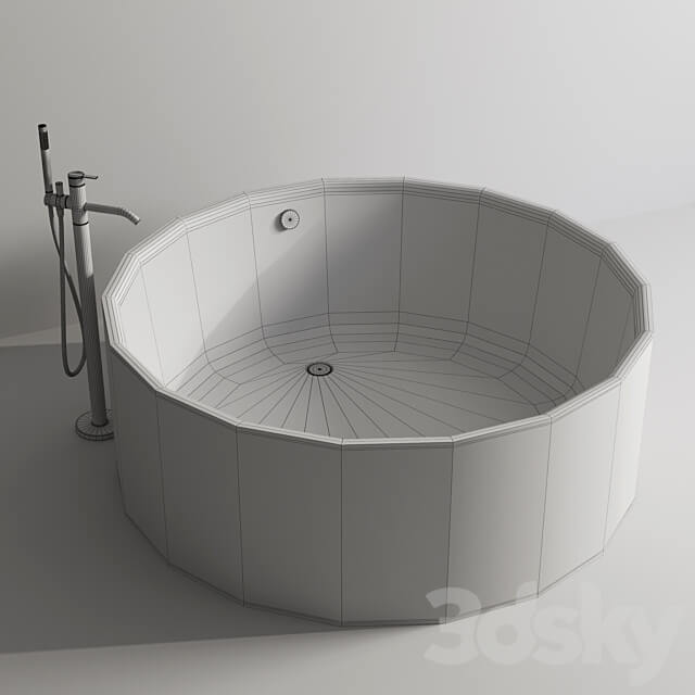 Bette Bettepond Silhouette by Inbani Faucet Set 3D Models