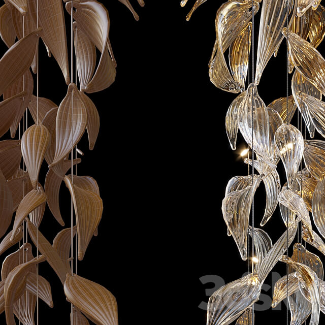 Hanging Arrangement Vargov Design Willow Pendant light 3D Models