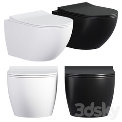 Sento Rim ex wall hung toilet black 3D Models 