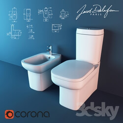 Squat toilet and bidet Jacob Delafon Replay 