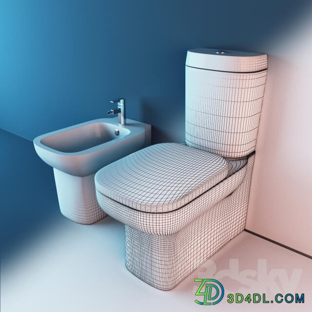 Squat toilet and bidet Jacob Delafon Replay