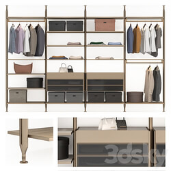Poliform Lexington Wardrobe Display cabinets 3D Models 