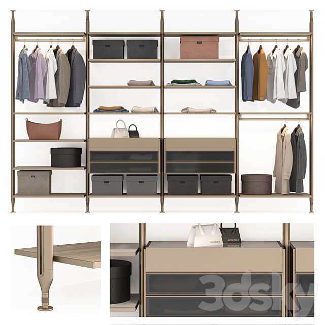 Poliform Lexington Wardrobe Display cabinets 3D Models