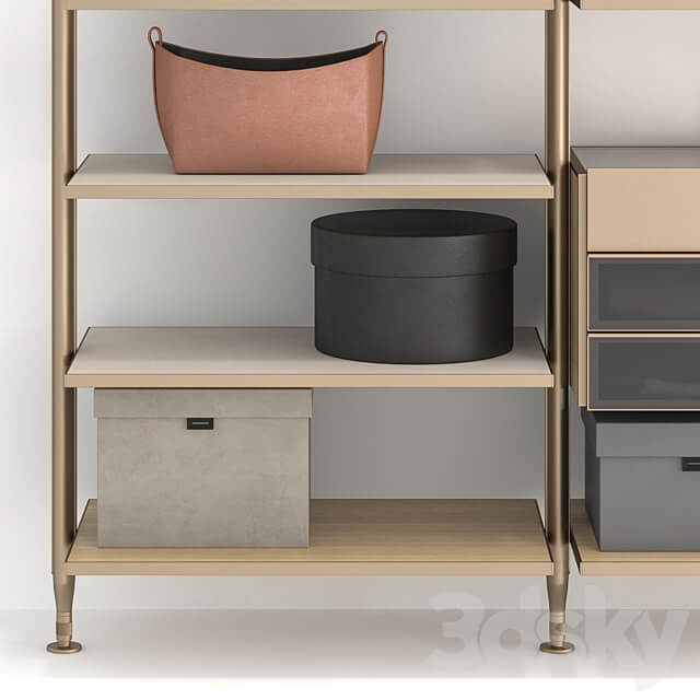 Poliform Lexington Wardrobe Display cabinets 3D Models