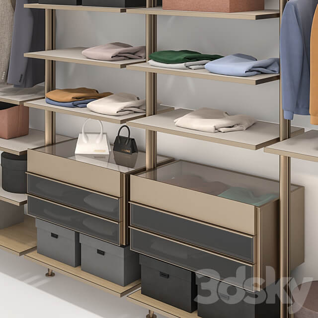 Poliform Lexington Wardrobe Display cabinets 3D Models
