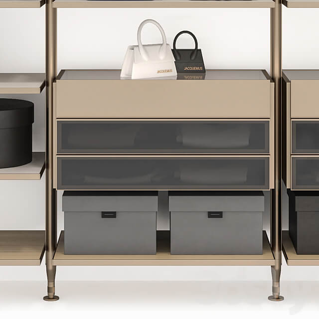 Poliform Lexington Wardrobe Display cabinets 3D Models
