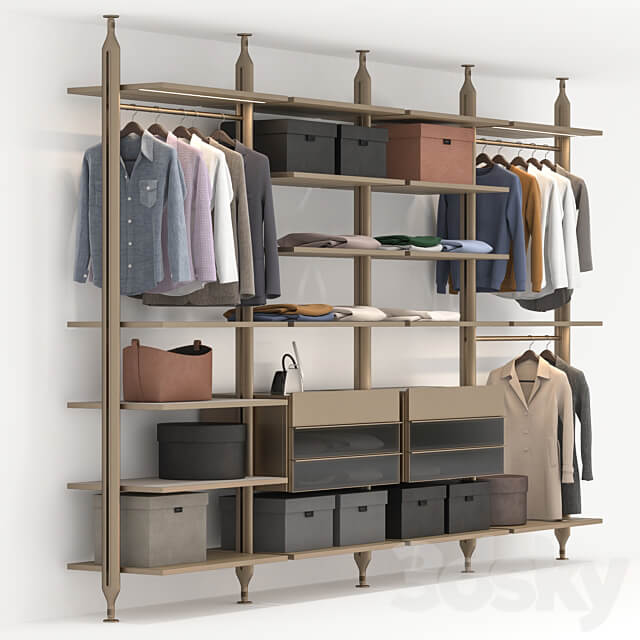 Poliform Lexington Wardrobe Display cabinets 3D Models