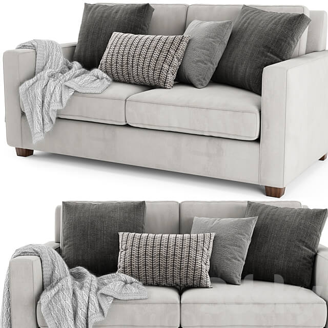 West Elm Henry 2 Seater 3D Models